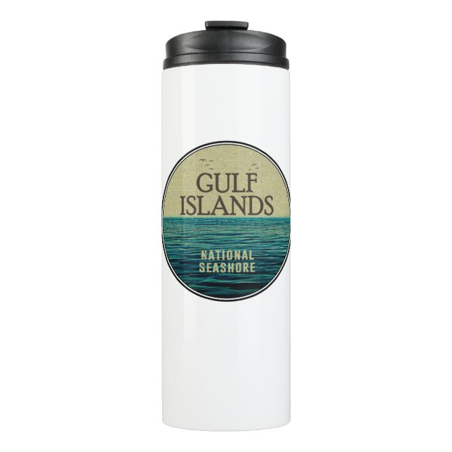 Gulf Islands National Seashore Ocean Birds Thermal Tumbler (Front)
