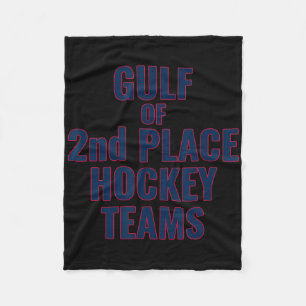 Gulf Of 2nd Place Hockey Teams Support Canada  Fleece Blanket