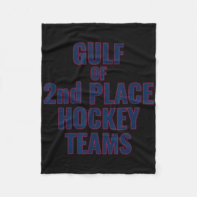 Gulf Of 2nd Place Hockey Teams Support Canada  Fleece Blanket (Front)