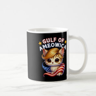 Gulf Of Ameowica America Mexico Trump Hair Cat Kit Coffee Mug