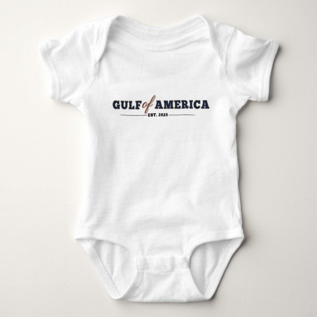 Gulf of America baby Jersey bodysuit T-Shirt (Front)