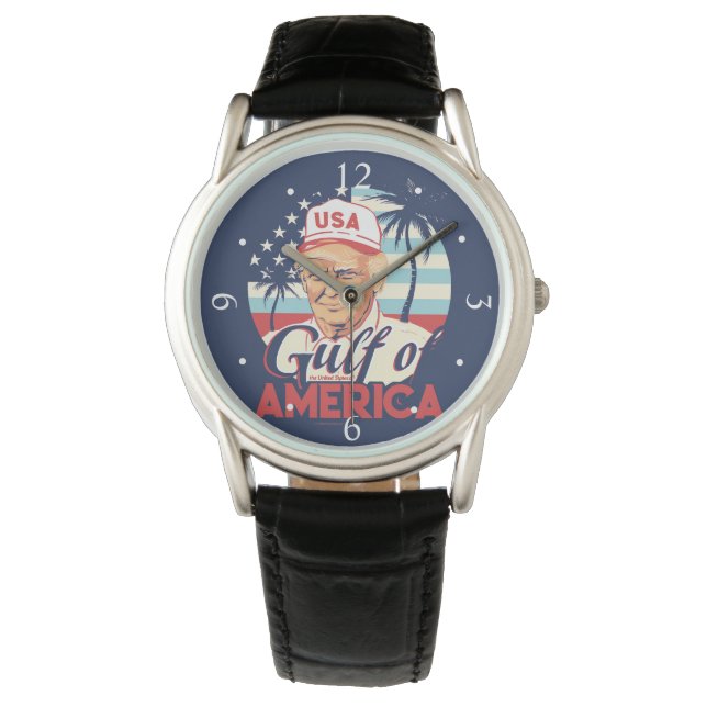 Gulf of America Donald Trump American Flag Watch (Front)