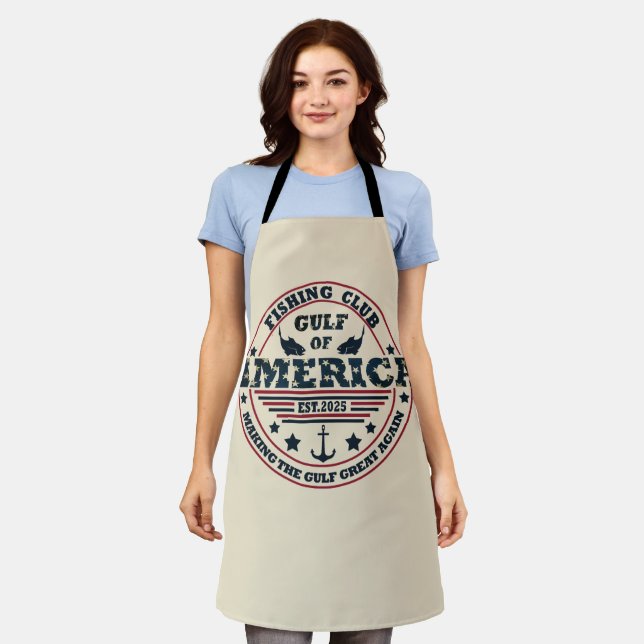 Gulf of America fishing club American patriotic Apron (Worn)