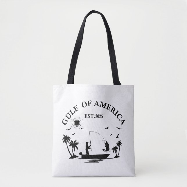 Gulf of America fishing pole American patriotic  Tote Bag (Front)