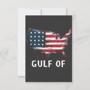 Gulf Of America Funny Trump East Cost Mexico Thank You Card