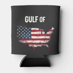 Gulf Of America Funny Trump USA Map Flag  Can Cooler