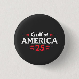 Gulf of America Patriotic American Trump USA Flag 3 Cm Round Badge