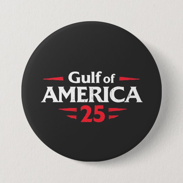 Gulf of America Patriotic American Trump USA Flag 7.5 Cm Round Badge (Front)