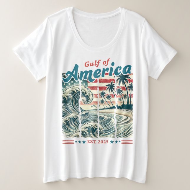 Gulf of America Plus Size T-Shirt (Design Front)