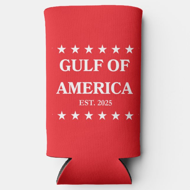 Gulf of America Slim Coozie! Seltzer Can Cooler (Front)