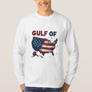 Gulf of America USA Map Trump USA Gulf of Mexico T-Shirt