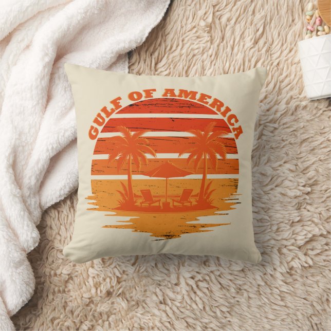 Gulf of America vintage American patriotic Cushion (Blanket)