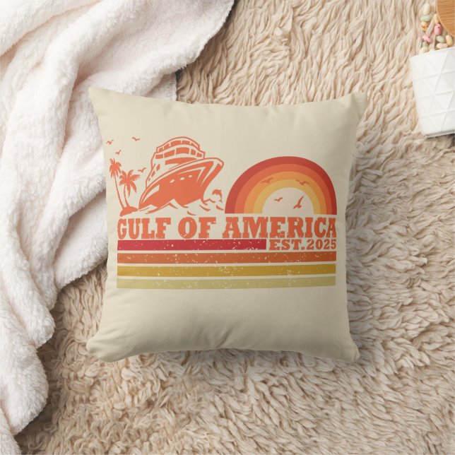 Gulf of America vintage American patriotic Cushion (Blanket)