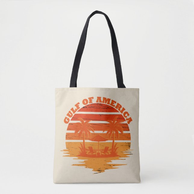 Gulf of America vintage American patriotic Tote Bag (Front)