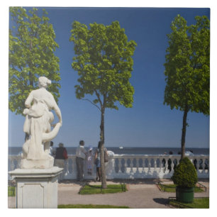 Gulf of Finland from the Monplaisir Villa Tile