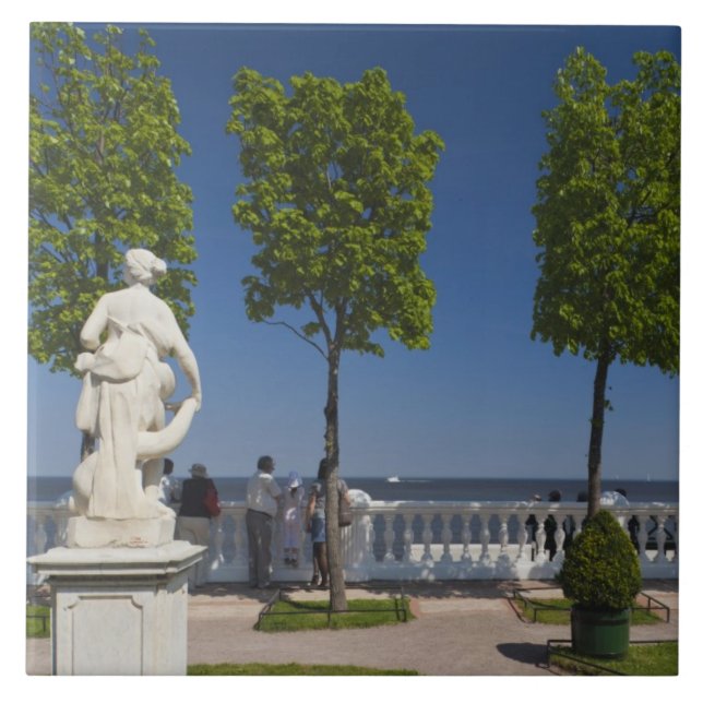 Gulf of Finland from the Monplaisir Villa Tile (Front)