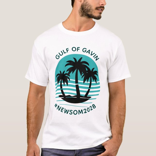 Gulf of Gavin | Funny Political Humour T-Shirt (Front)