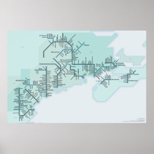 Gulf of Maine 20 x 30 Poster