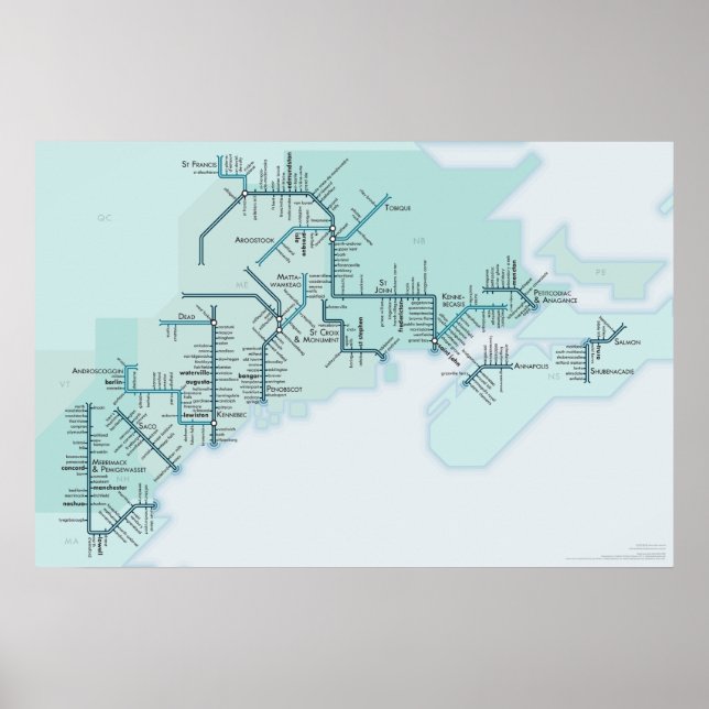 Gulf of Maine 20 x 30 Poster (Front)