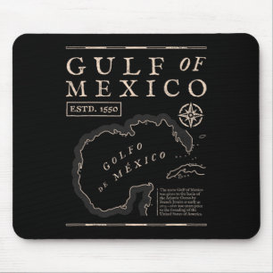 Gulf Of Mexico 1672 Historic Map Mouse Pad