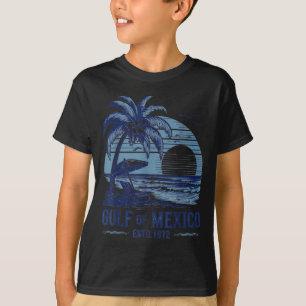 Gulf of Mexico Beach Palms Summer Vacation T-Shirt