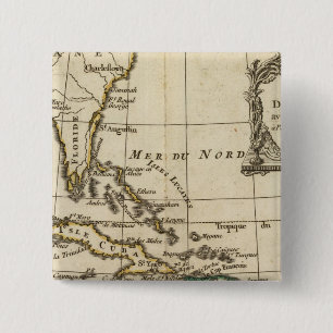 Gulf of Mexico, Caribbean Isles 15 Cm Square Badge