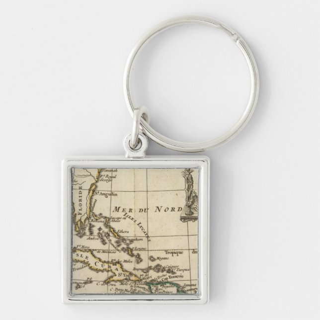 Gulf of Mexico, Caribbean Isles Key Ring (Front)