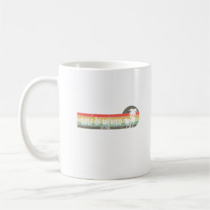 Gulf of Mexico Est 1550 Retro Vintage Beach Coffee Mug