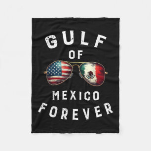 Gulf Of Mexico Forever President Trump Gulf Of Usa Fleece Blanket