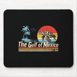 Gulf Of Mexico Forever Turtle Vintage Beach Mens W Mouse Pad