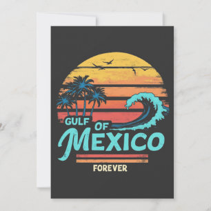 Gulf of Mexico Forever Vintage Beach Mexican Save The Date