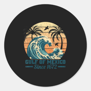 Gulf Of Mexico Fun Shirt Classic Round Sticker