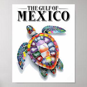 Gulf Of Mexico Never Forget Earth Day Save The Sea Poster