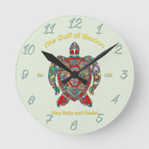 Gulf of Mexico Round Clock