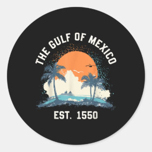 Gulf Of Mexico Sea Turtle Classic Round Sticker