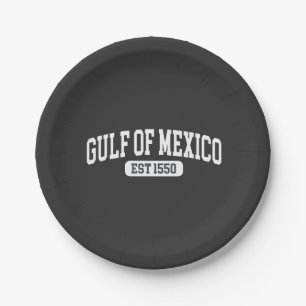 Gulf of Mexico Since 1550 America Humour Paper Plate