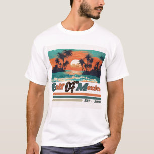 Gulf of Mexico Since 1550 Retro Beach Tee