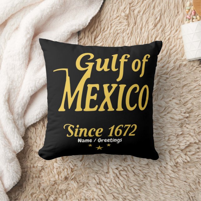 Gulf of Mexico Since 1672, Deep Dive into History Cushion (Blanket)
