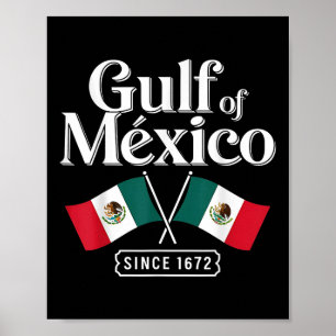 Gulf Of Mexico Since 1672 Trump 2025 Retro Vintage Poster