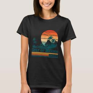 Gulf Of Mexico Since 1672 Vintage Sunset Beach T-s T-Shirt