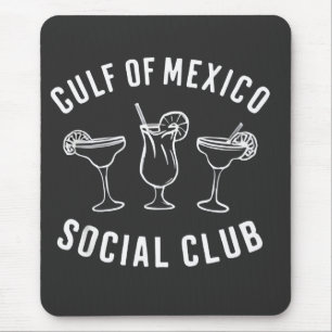 Gulf of Mexico Social Club Funny Retro  Mouse Pad