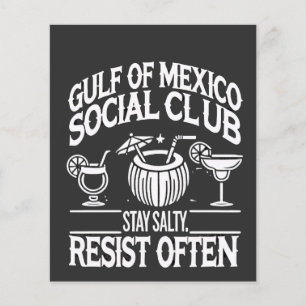 Gulf of Mexico Social Club Stay Salty Resist Flyer