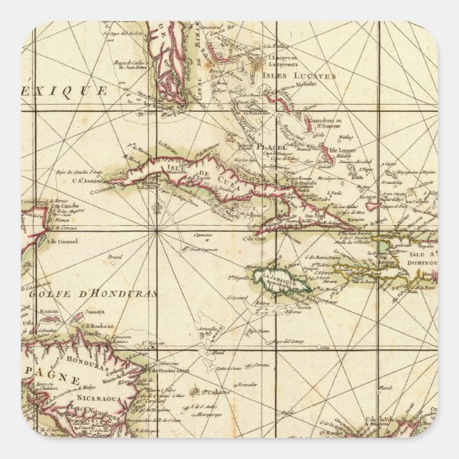 Gulf of Mexico Square Sticker (Front)