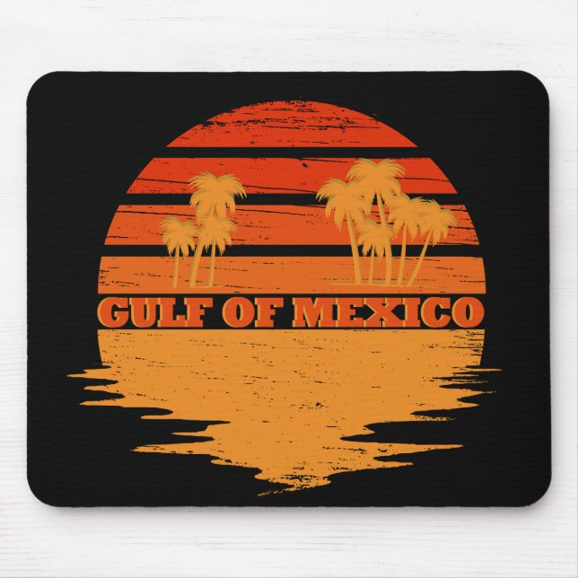Gulf of Mexico stay salty vintage Mouse Pad (Front)