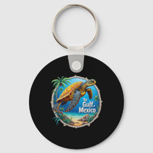 Gulf Of Mexico Turtle Colourful Mexican Men Women Key Ring