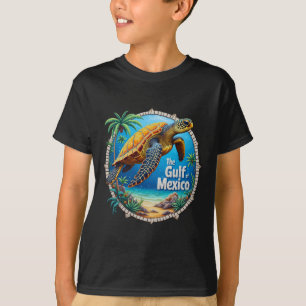 Gulf Of Mexico Turtle Colourful Mexican Men Women  T-Shirt