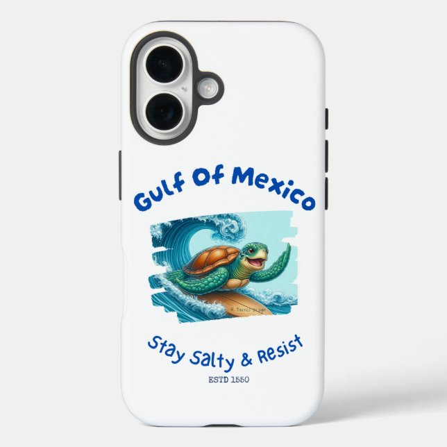 Gulf of Mexico - Turtle IPhone 16 case (Back)