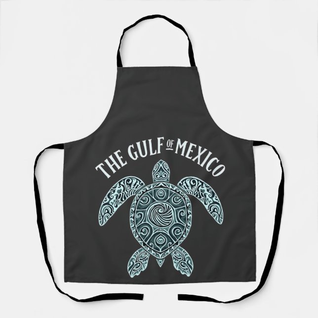 Gulf of Mexico Turtle Sea Latino  Apron (Front)