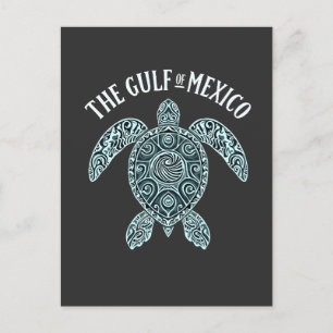 Gulf of Mexico Turtle Sea Latino Holiday Postcard