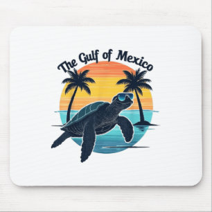 Gulf Of Mexico Turtle Vintage Graphic Sea Turtle S Mouse Pad